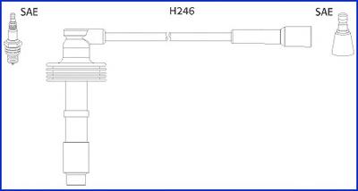 Fios de alta voltagem, kit 1275284 Renault (RVI)