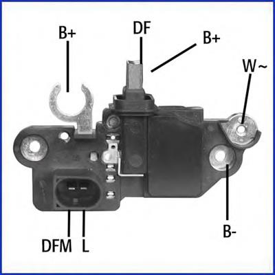 F00M145247 Bosch Relê-regulador do gerador (relê de carregamento)