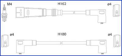 Compre N10052904 VAG Fios de alta voltagem, kit