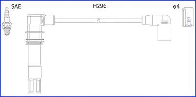 Fios de alta voltagem, kit FAE 85696