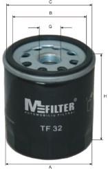 TF32 Mfilter Caixa do filtro de óleo