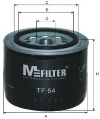 TF54 Mfilter Filtro de óleo