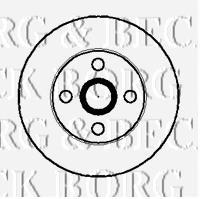 BBD4013 Borg&beck Disco do freio traseiro
