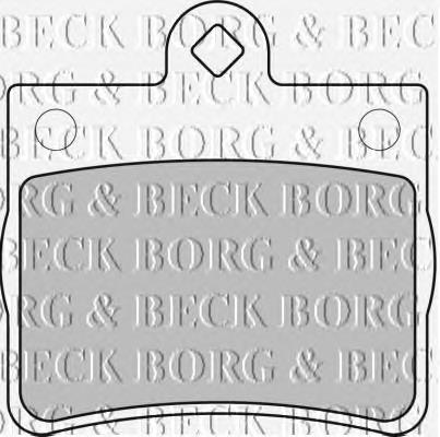 BBP1668 Borg&beck Sapatas do freio traseiras de disco