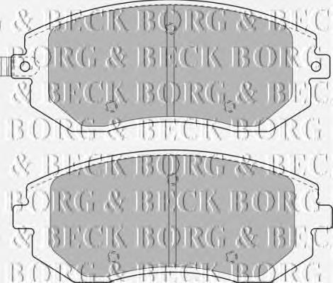 Compre BBP1905 Borg&beck Sapatas do freio dianteiras de disco