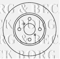 Disco do freio dianteiro 191817 Maxgear