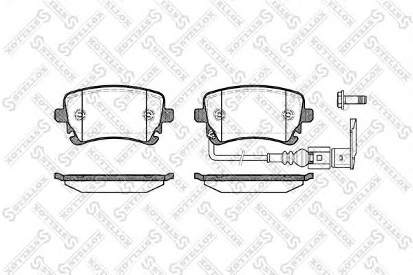 Compre 7H0698451B VAG Sapatas do freio traseiras de disco