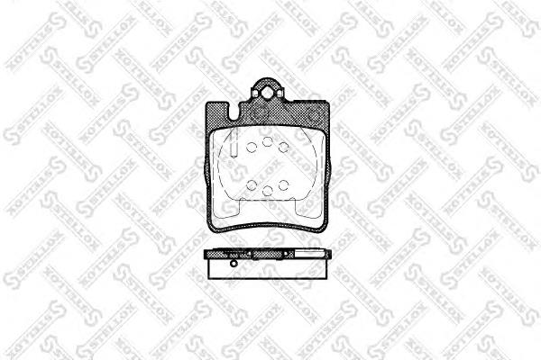 Sapatas do freio traseiras de disco FD7004A Necto