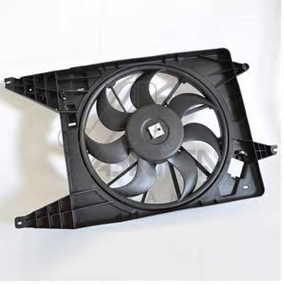 Difusor do radiador de esfriamento, montado com motor e roda de aletas 0130307107 Renault (RVI)