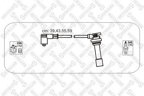 Fios de alta voltagem, kit Mazda Z50118140