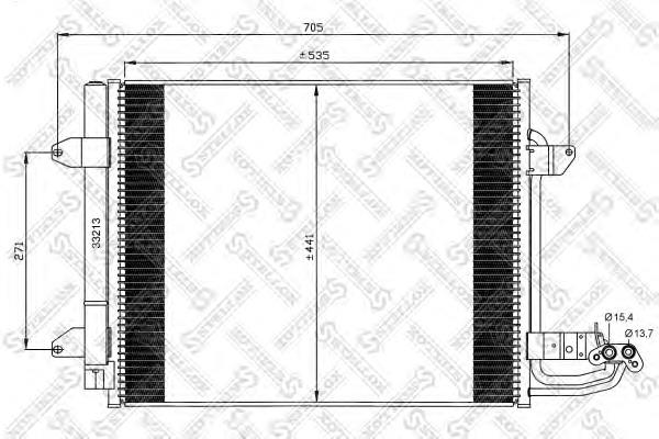 300562 ACR Radiador de aparelho de ar condicionado