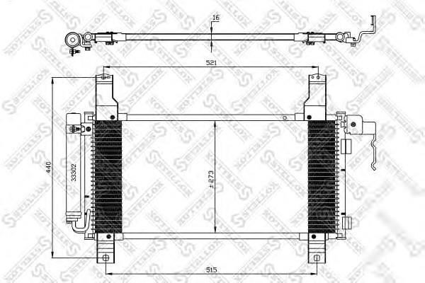GJ6A61480A Mazda Radiador de aparelho de ar condicionado