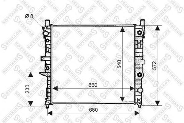 Radiador de esfriamento de motor A1635002204 Mercedes