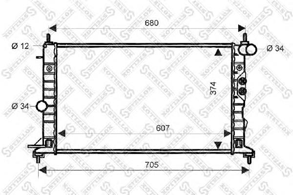 Compre 732347 VALEO Radiador de esfriamento de motor