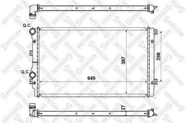 Radiador de esfriamento de motor VAG 1K0121251DN preço, a partir de 79,99 USD