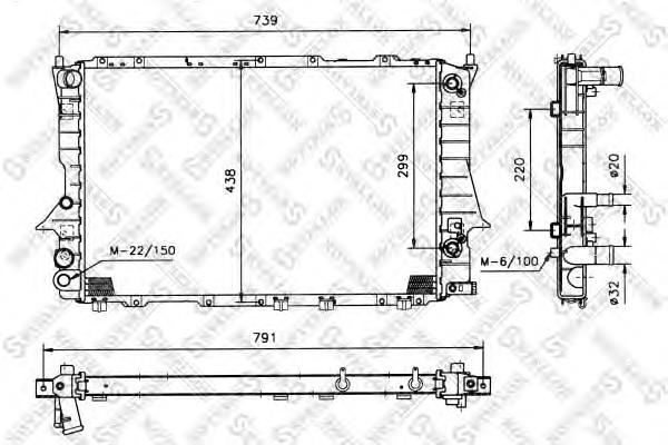 Radiador de esfriamento de motor VALEO 730363 preço, a partir de 103,25 USD