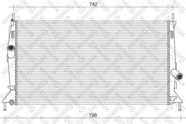 3M5H8005TL Mazda Radiador de esfriamento de motor
