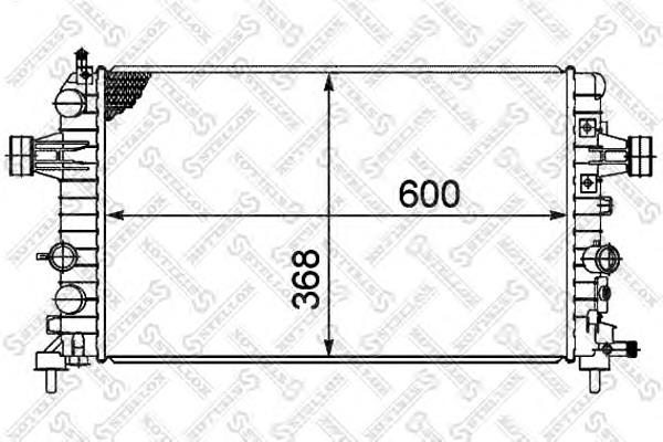 13145211 Opel Radiador de esfriamento de motor
