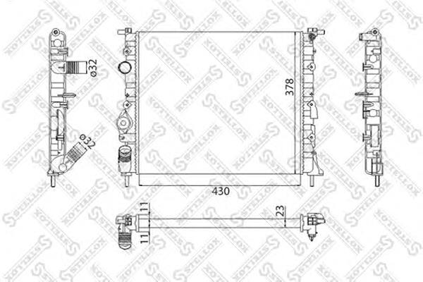 Radiador de esfriamento de motor VALEO 731909 preço, a partir de 47,37 USD