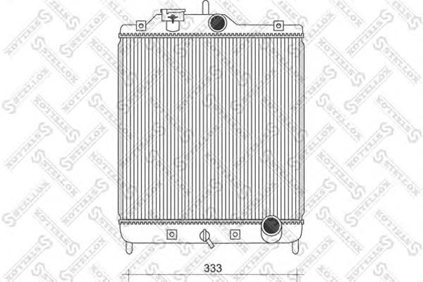 Radiador de esfriamento de motor 19010P1KE01 Honda