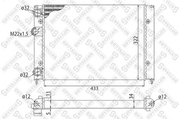 Compre 6N0121253 VAG Radiador de esfriamento de motor