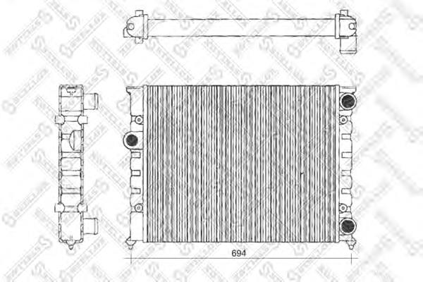 Radiador de esfriamento de motor VAG 1H0121253D preço, a partir de 50,21 USD