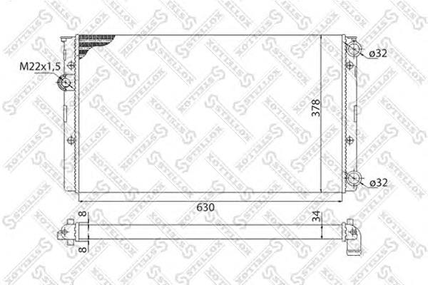 Radiador de esfriamento de motor VALEO 731032 preço, a partir de 53,53 USD