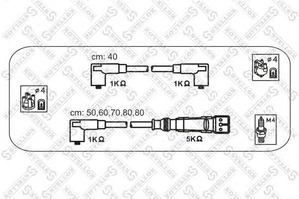 Fios de alta voltagem, kit 134715 Huco