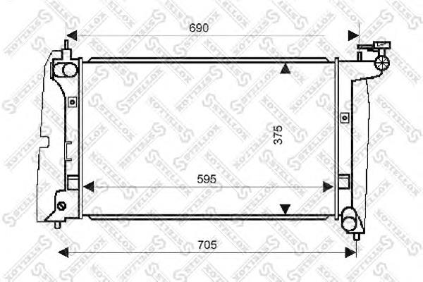 Radiador de esfriamento de motor Toyota 164000D120 preço, a partir de 74,15 USD