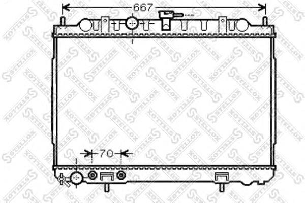 68799 Nissens Radiador de esfriamento de motor