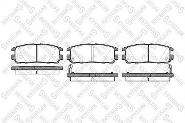 8970392691 Isuzu Sapatas do freio traseiras de disco