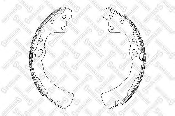 Sapatas do freio traseiras de tambor Japan Parts GF137AF