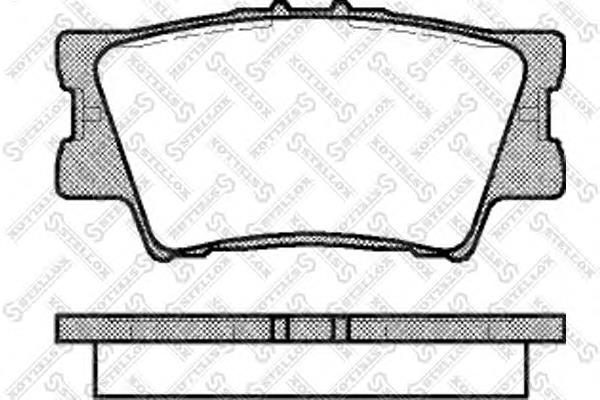 Sapatas do freio traseiras de disco 0446606200 Toyota