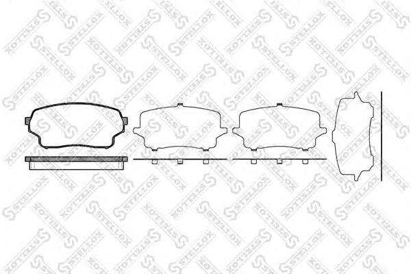 Compre SP1583 Hi-q Sapatas do freio dianteiras de disco