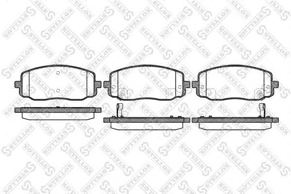 SP1172 Hyundai/Kia Sapatas do freio dianteiras de disco