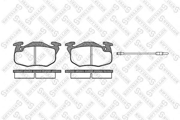 425264 Peugeot/Citroen Sapatas do freio dianteiras de disco