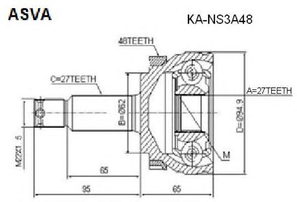 Junta homocinética externa dianteira GSP 824103 preço, a partir de 49,07 USD