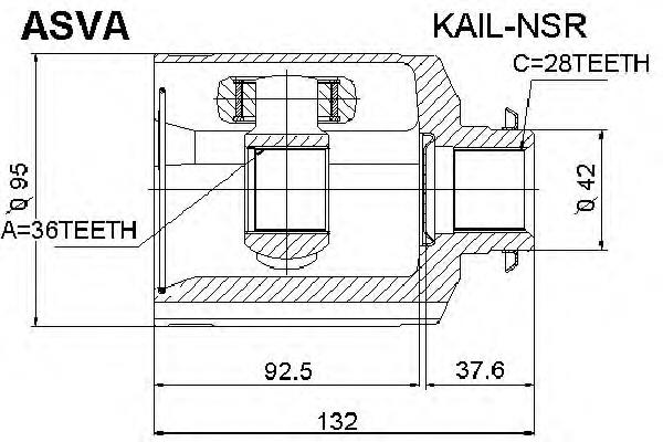 Junta homocinética interna dianteira direita GSP 624058 preço, a partir de 77,59 USD