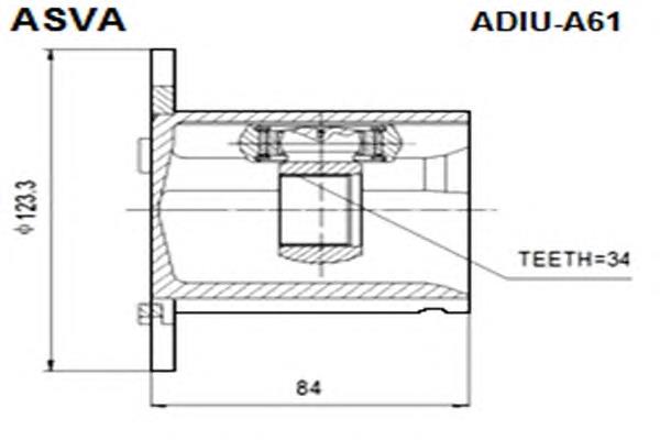 Compre 4B0498103 VAG Junta homocinética interna dianteira