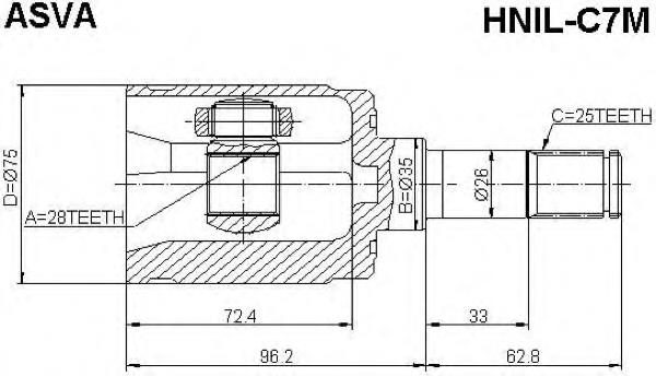 Junta homocinética interna dianteira esquerda Honda 44310S5AJ00 preço, a partir de 46,84 USD