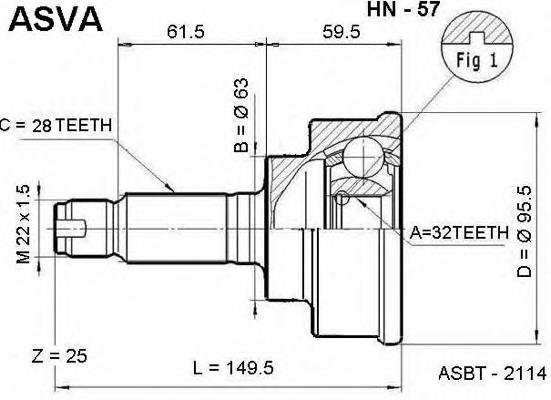 Junta homocinética externa dianteira GKN-Spidan 305304 preço, a partir de 47,55 USD
