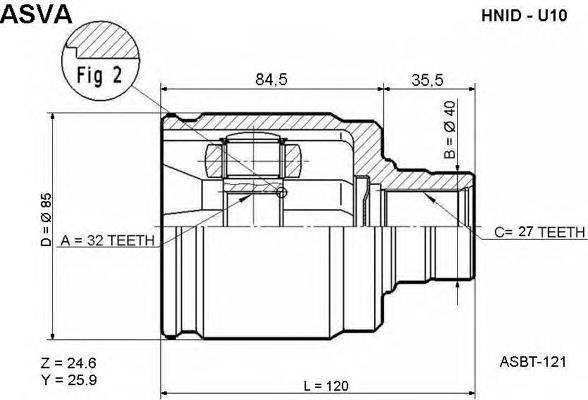Junta homocinética interna dianteira esquerda Honda 44310S9A305 preço, a partir de 31,62 USD