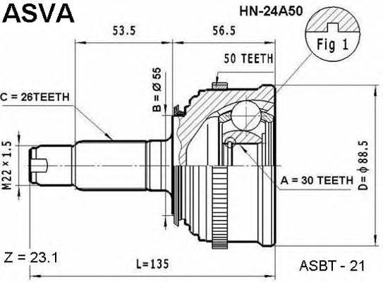 Junta homocinética externa dianteira Honda 44014S01952 preço, a partir de 47,37 USD