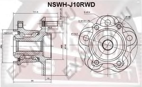 Cubo traseiro 402022933R Renault (RVI)