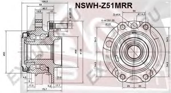 40202JA100 Nissan/Infiniti Cubo dianteiro