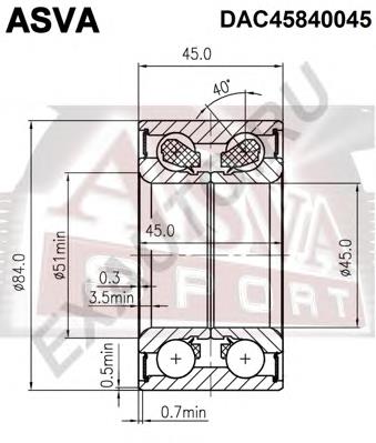 GH045050 GMB Rolamento de cubo dianteiro
