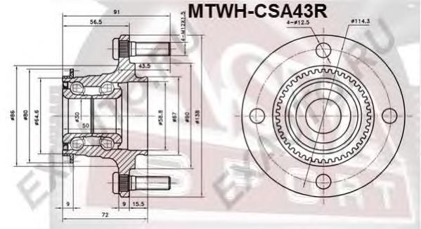 GH21010T GMB Cubo traseiro