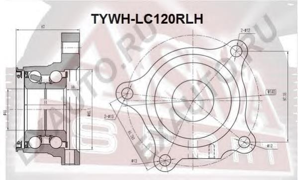 Cubo traseiro direito Toyota 2DACF044N4 preço, a partir de 51,18 USD