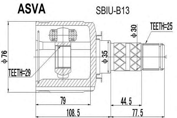 Junta homocinética interna dianteira NTY NPWSB001 preço, a partir de 57,27 USD