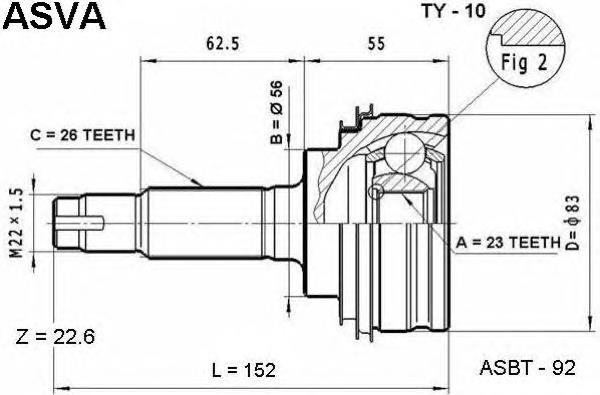 Junta homocinética externa dianteira Japan Parts GI204 preço, a partir de 43,31 USD